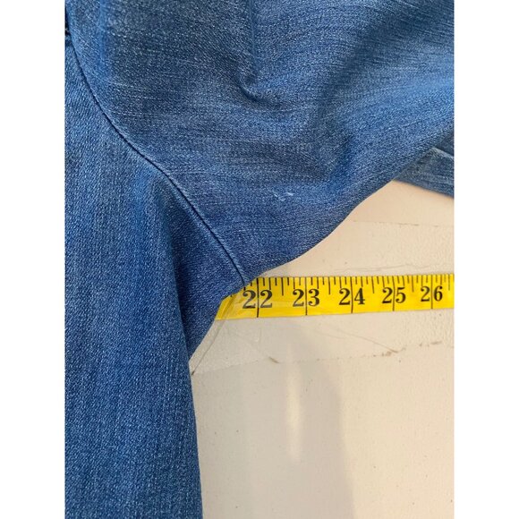 Christopher & Banks Womens Denim Jacket XL Blue Zip Front - Picture 9 of 11